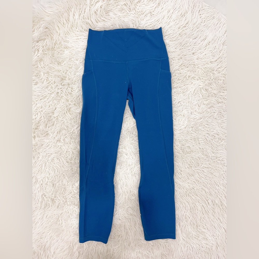 Lululemon Fast and Free High-Rise Fleece Crop 23”
